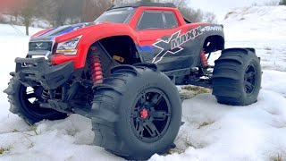 Traxxas Xmaxx 8s  SNOW BASH with Upgraded PADDLE TIRES [upl. by Notlad936]