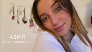 ASMR  Best Friend Comforts You Roleplay soft spoken and close up whispers [upl. by Annaek205]