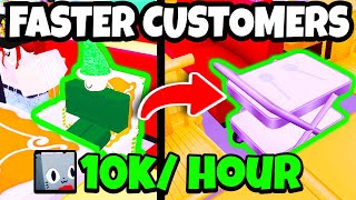 How To Get FASTER CUSTOMERS In My Restaurant  10K CUSTOMERS PER HOUR  HUGE CHEF CAT [upl. by Joselyn381]