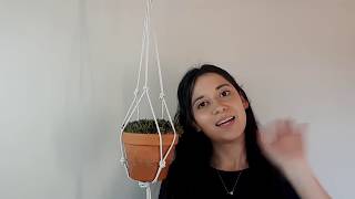 Cómo crear un Porta Macetas de Macramé en 5 min FÁCIL [upl. by Dnomder]