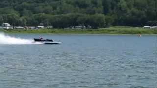 Vintage H202 Hydroplane Racer  Madison Regatta 2012  Air National Guard Series [upl. by Vanny]