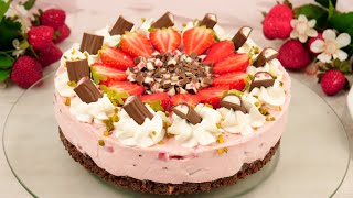 Yogurette Erdbeer Torte ohne Backen I No Bake Erdbeertorte [upl. by Anon]