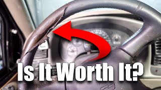 Cheap Leather Steering Wheel Cover [upl. by Aleyam937]