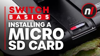 How to Install a Micro SD Card in Your Nintendo Switch  Switch Basics [upl. by Reffotsirk]