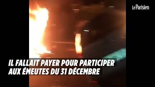 Nouvel an  des émeutiers se cotisent pour affronter la police [upl. by Dnumyar]