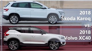 2018 Skoda Karoq vs 2018 Volvo XC40 technical comparison [upl. by Daas]