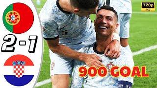 Portugal vs Croatia 21 Highlights UEFA Nations League 202425 [upl. by Heath637]