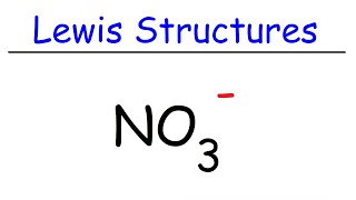 How To Draw The Lewis Structure of NO3 Nitrate Ion [upl. by Kurtzig]