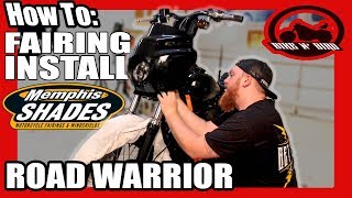 How To Install Memphis Shades Road Warrior Fairing [upl. by Emsmus]