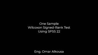 Lecture 06  Video 03 One Sample Wilcoxon Signed Rank Test Using SPSS 22 [upl. by Harsho]