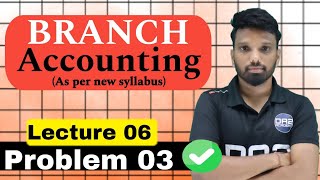 lecture 07  Problem 04  Stock and debtors system  Branch Account da2 academy branchaccount [upl. by Gnap]