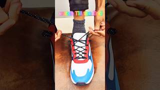 How to tie shoe laces Creative ways to tie shoelaces shoes lace styles shoelaces shorts short [upl. by Anu997]