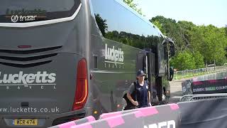 Hampshire Squad Set Off For Notts Fixture [upl. by Noelopan]