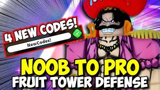 4 New Codes Noob To Pro in Fruit Tower Defense Day 1 [upl. by Naig]