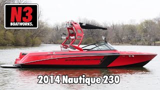 2014 Nautique 230  Victory Red  On Water  N3 Boatworks [upl. by Blanka169]