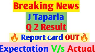 J Taparia Quarter 2 Result out 💥 J Taparia share latest news trending viral stockmarket bse nse [upl. by Scarrow]