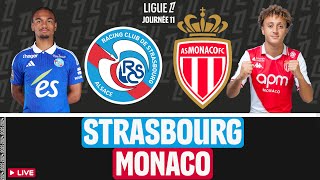 🔴 Strasbourg  Monaco  🎥 Live Match   rcsa asm  J11  Ligue 1 RCSAASM [upl. by Noble]