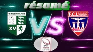 Espoirs Féd Peyrehorade sport vs FC Lourdes rugby résumé [upl. by Stubbs412]