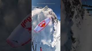 Skier avoids avalanche [upl. by Archangel570]