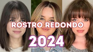 50 Cortes CARA REDONDA 2024 ✂️ MODERNOS para ROSTRO REDONDO [upl. by Racklin207]