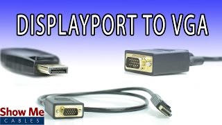 DisplayPort to VGA Cable  High Performance Signal Quality [upl. by Belak]