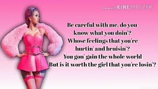 Cardi B  Be Careful Lyrics [upl. by Yetak]