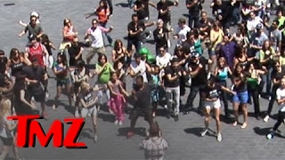 Carlton Dance Flash Mob  Alfonso Ribeiro LEADS  TMZ [upl. by Reid86]