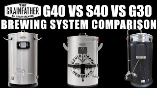 Grainfather G40 Vs S40 Vs G30 Comparison For Homebrewers [upl. by Nived]