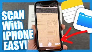 How To Scan Documents With The iPhone [upl. by Eyar]