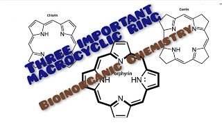 Bioinorganic Chemistry Three important macrocyclic ring PorphyrinCorrin and Chlorin ring [upl. by Nesmat]