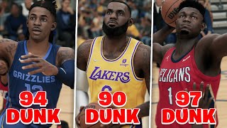 DUNKING With The BEST DUNKER On Every NBA Team  NBA 2K22 [upl. by Sigfried]