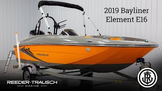 2019 Bayliner Element E16  Reeder Trausch Marine  Boats for Sale [upl. by Nnyloj]