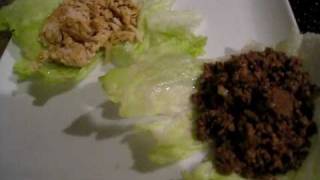 Atkins Induction Diet  Dinner Day 4 Lettuce Wrap Tacos with Ground Turkey Breast amp Ground Sirloin [upl. by Pickett]