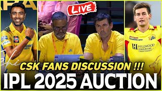 Noor Ahmad amp Ashwin In CSK  IPL 2025 MEGA AUCTION LIVE [upl. by Norvol315]