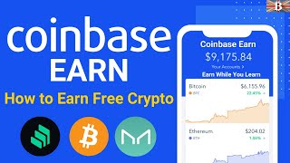 Coinbase Earn Coinbase Learning Rewards  How to Earn Free Crypto with Coinbase [upl. by Adihsar]