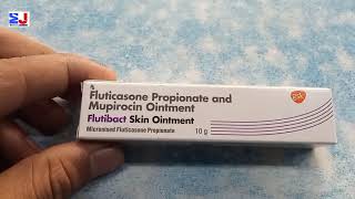 Flutibact Skin Ointment  Fluticasone Propionate amp Mupirocin Ointment uses side effects Review Hindi [upl. by Ziza369]