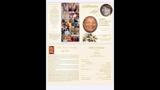 Celebration Of Life Mother Doris Elizabeth Vaughn Goodwin [upl. by Dayle]