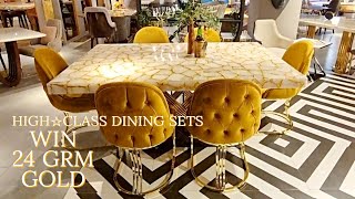 Most Gorgeous Fashionable amp Posh Dining Table All India Delivery Luxurio Boutique Homes Hyderabad [upl. by Popele660]