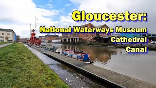 Gloucester amp Sharpness Canal Gloucester Cathedral and the National Waterways Museum [upl. by Oalsecnew663]