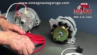 How to connect 2 wire Delco 10si and CS130 alternators using charge connector plugs [upl. by Laws]