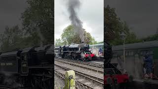 44932 leaving Bridgnorth with lots of wheel slip britishrailways railway train shorts [upl. by Rhody653]