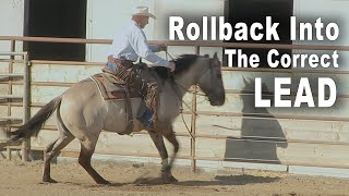 How To Rollback Into The Correct Lead  Foundation Horse Training For Reining Cutting Performance [upl. by Watt]