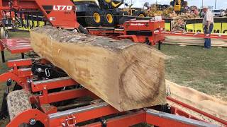 WoodMizer LT70 Super Sawmill Wide at Paul Bunyan Forestry Show October 2017 [upl. by Knitter]