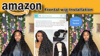 Amazon Frontal Wig Installation  NON SPONSORED [upl. by Kolodgie86]