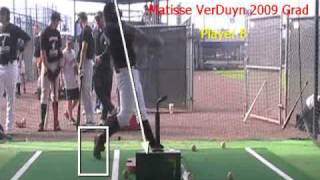 Matisse VerDuyn fast 101 mph bat speed Baseball Recruiting 2009 [upl. by Ellinet]