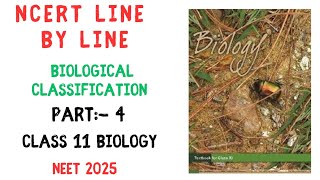 Biological classification class 11 NCERT biologyPart2NCERT chapter 2NEET 2025Abhiayu [upl. by Tamarah]