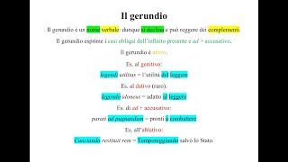 Il gerundio in latino  lessenziale in 6 minuti  Pillole di Latino [upl. by Lerud531]