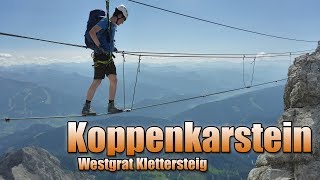 Koppenkarstein Westgrat Klettersteig 29082017 GoPro HD [upl. by Turrell]