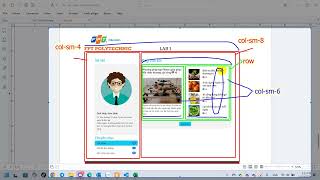 SOF308 Vuejs Lab 1 Hướng Dẫn Chia Vùng Row Col [upl. by Ilrak]