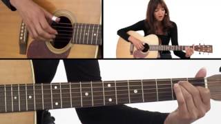 How to Play Fingerstyle A D amp E Chords  Beginner Guitar Lesson  Susan Mazer [upl. by Corkhill]